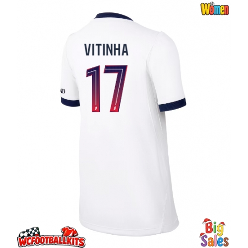 Paris Saint-Germain Vitinha #17 Replica Away Stadium Shirt for Women 2026-27 Short Sleeve